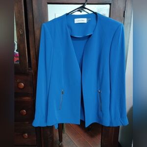 Calvin Klein Women's Blue Jacket_12
